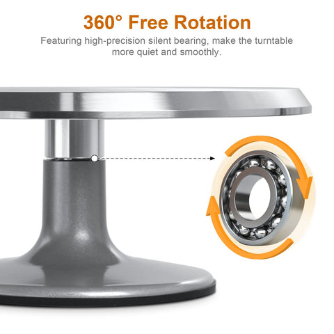 Himaly non-slip feet keep the stand secure during decorating