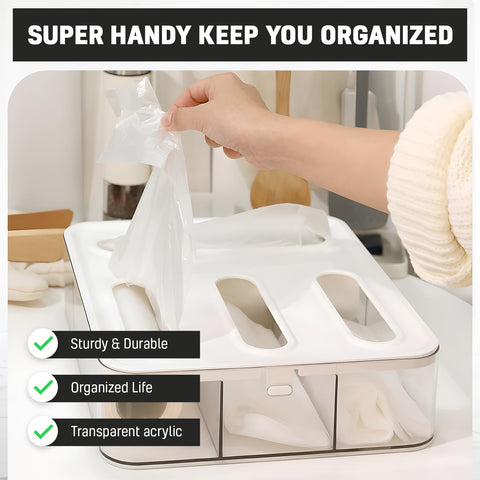 HIMUS BPA-free acrylic bag organizer highlights durable design
