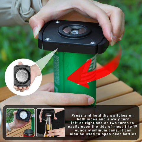Hinbkenla center stainless bottle opener adds versatile functionality for glass bottles.