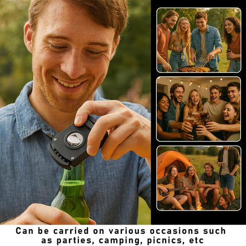 Hinbkenla compact grip handle fits pockets for travel.