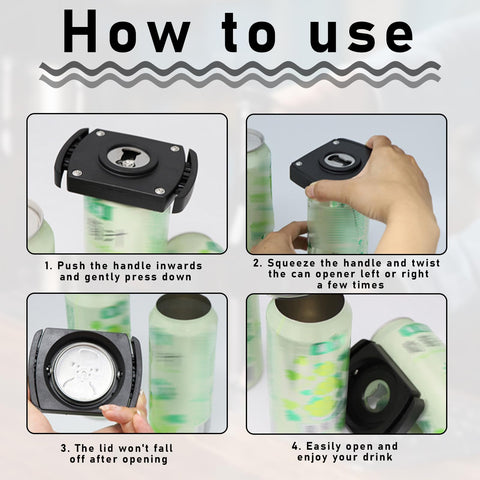 Hinbkenla cutter top remover for 8-19oz cans demonstrates smooth control.