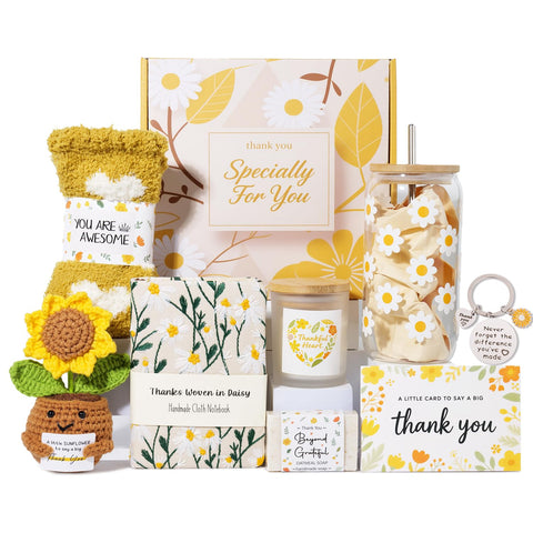 Hincoo sunflower socks offer warm comfort in a thoughtful gift set.