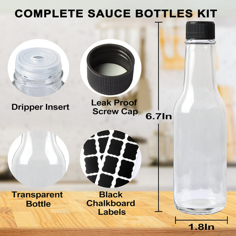 HINGWAH leakproof black screw caps ensure secure sealing for travel.