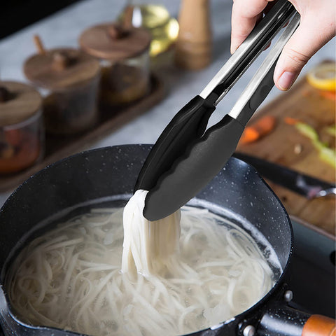 HINMAY dishwasher-safe tongs, easy cleanup after meals.
