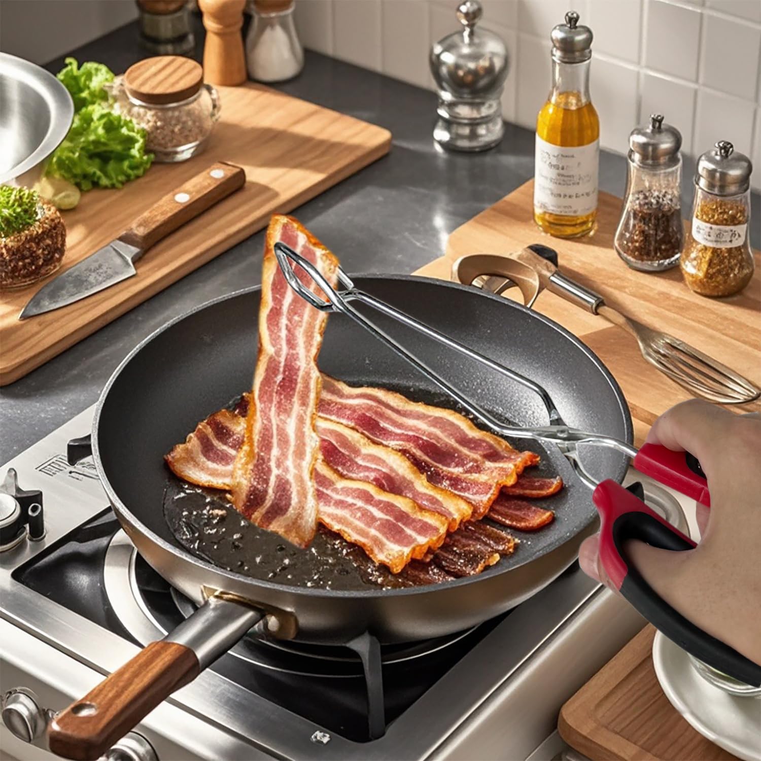 HINMAY heat resistance up to 1112 degrees Fahrenheit for high heat cooking