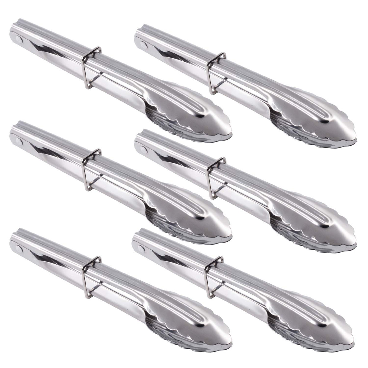 HINMAY mini tongs with clam-shell head for precise appetizer serving