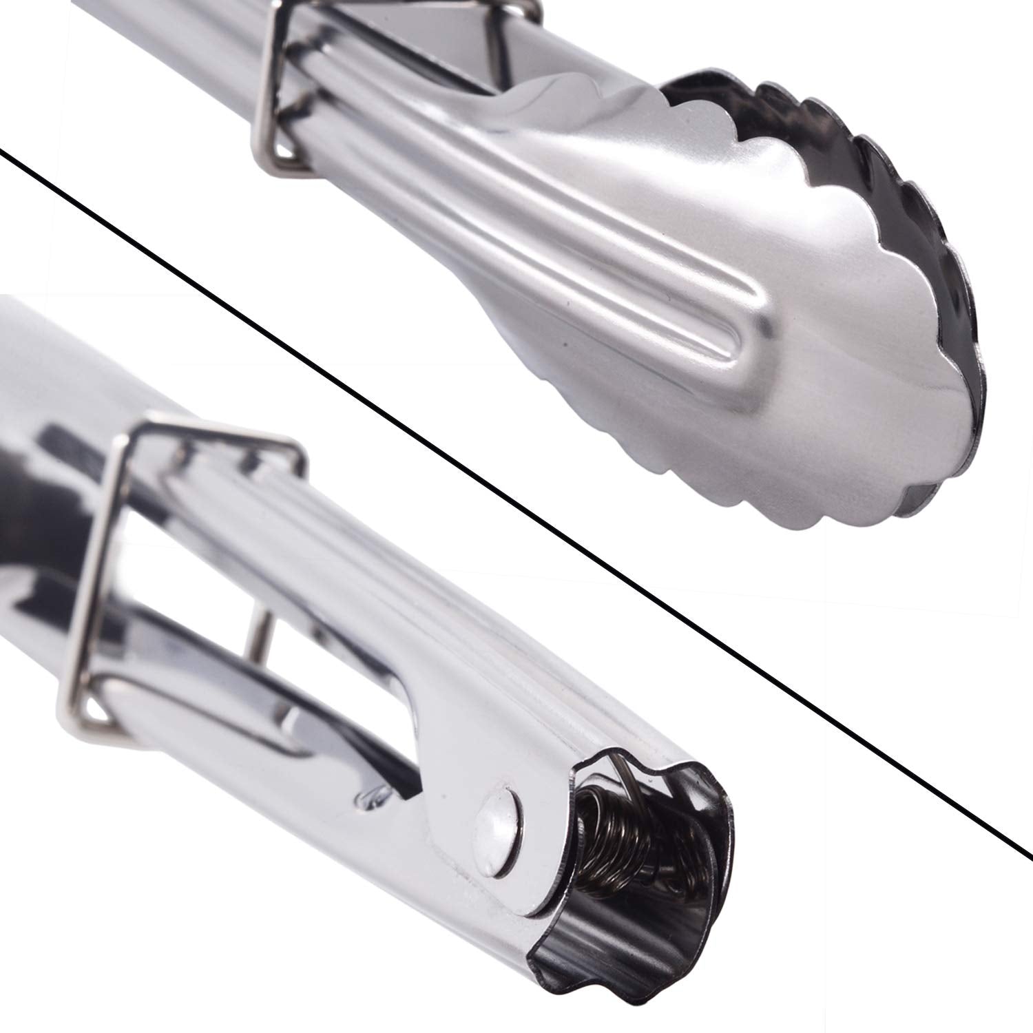 HINMAY 7-inch tongs suited for salads and toppings