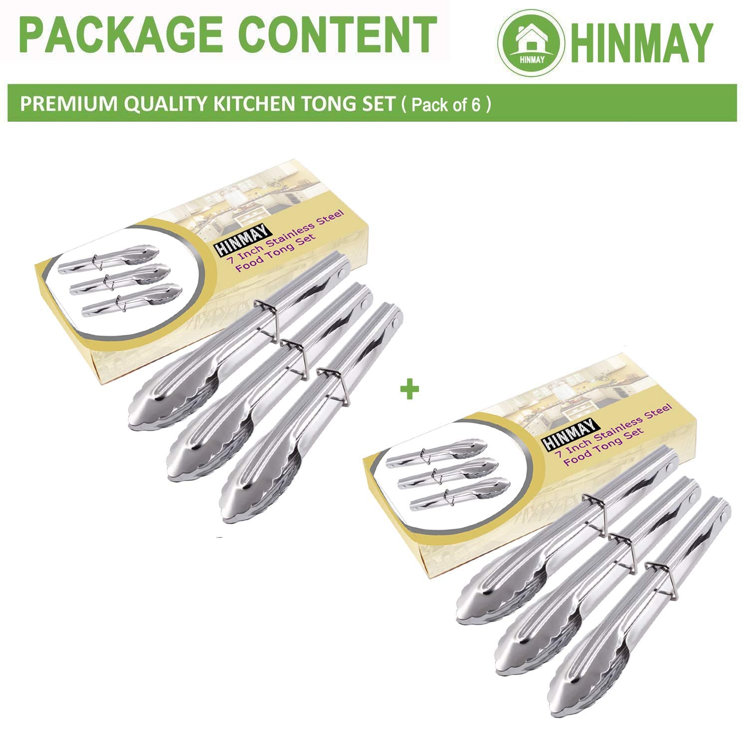 HINMAY tongs with sliding ring locking for safe storage