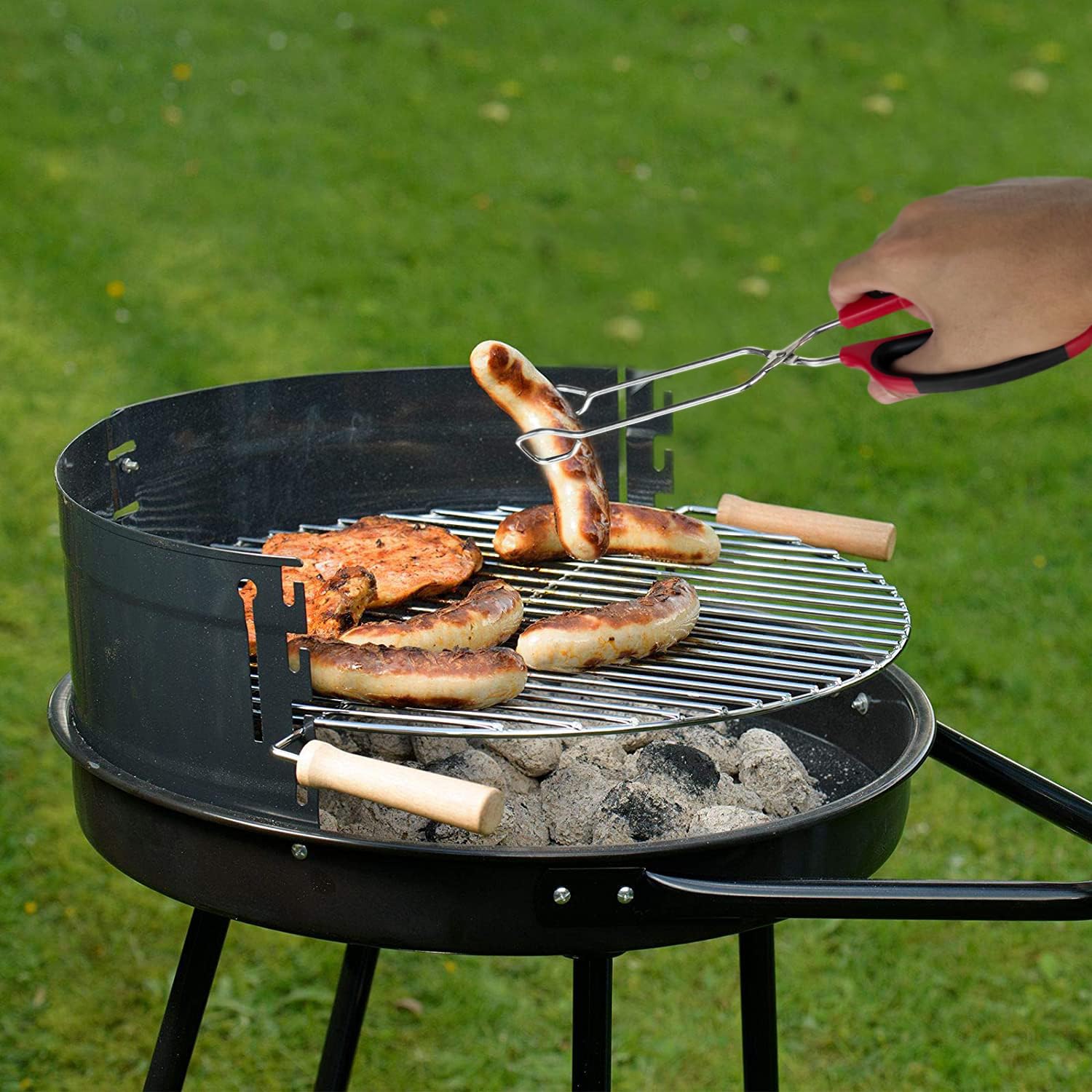 HINMAY multi-purpose kitchen tongs for indoor and outdoor use
