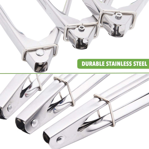 HINMAY colorful set 7-inch tongs in six colors for easy meal prep