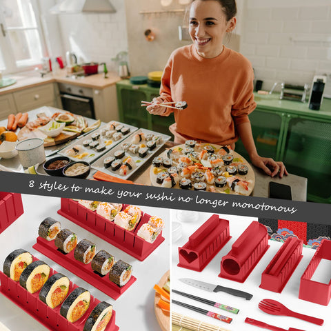 HI NINGER sushi kit mold shapes variety for creative sushi designs.