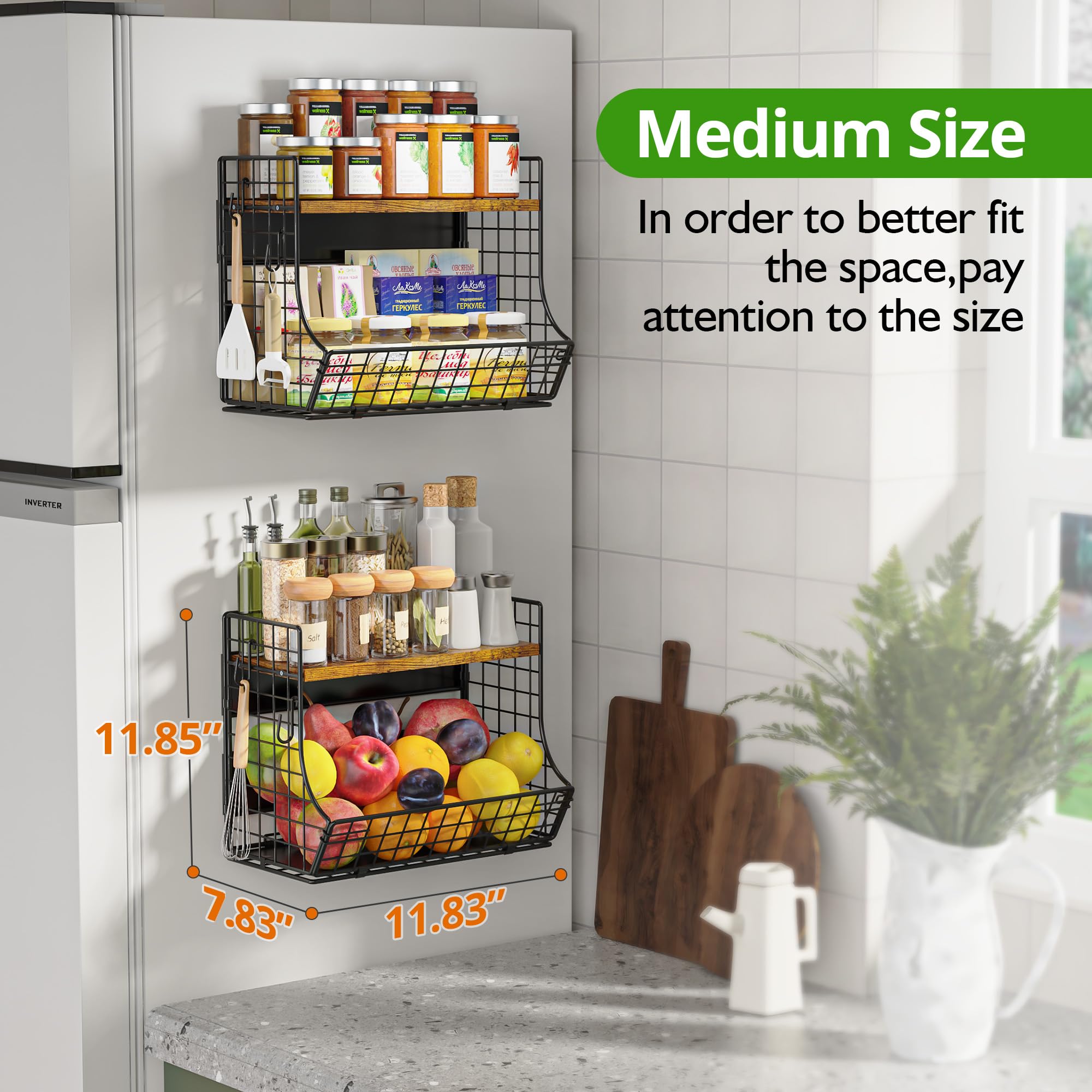HIPLIYS open-design shelf keeps contents visible for quick selection.