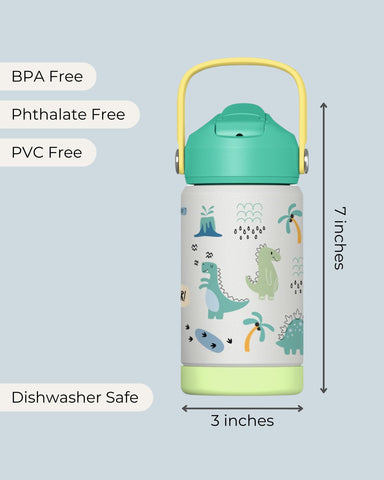 Hippypotamus 14-ounce capacity fits backpacks for school and trips
