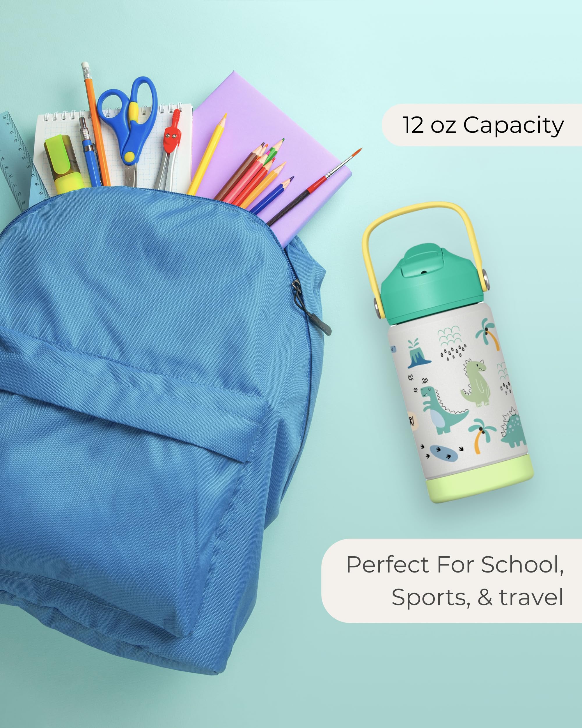 Hippypotamus dishwasher-safe bottle simplifies cleaning after meals and school