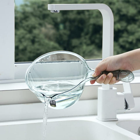 Hiprecky bath ladle in multicolor, handy for bath time and fruit rinsing.