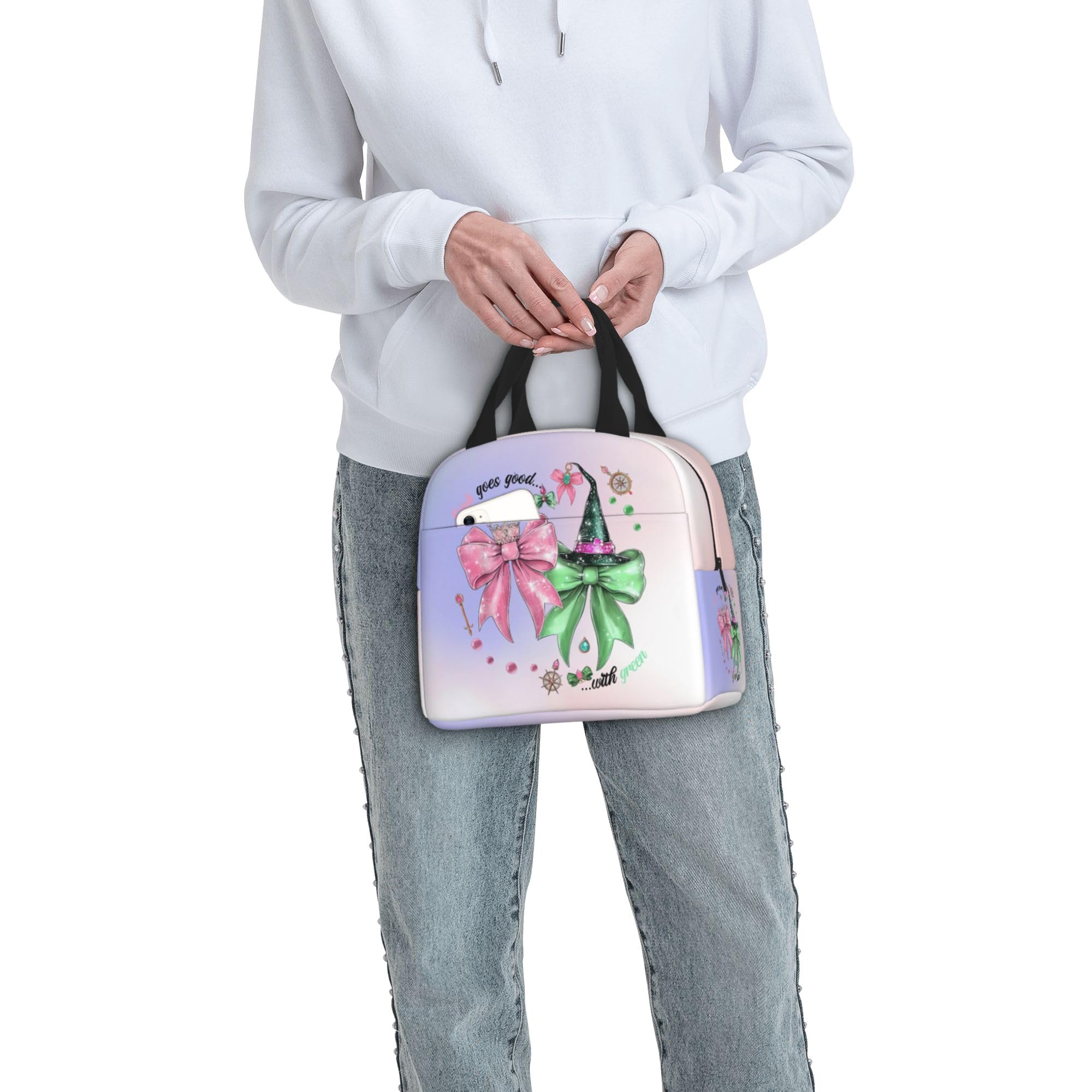 Hirkdiexy Pink Goes Good With Green reusable design for eco-friendly lunches