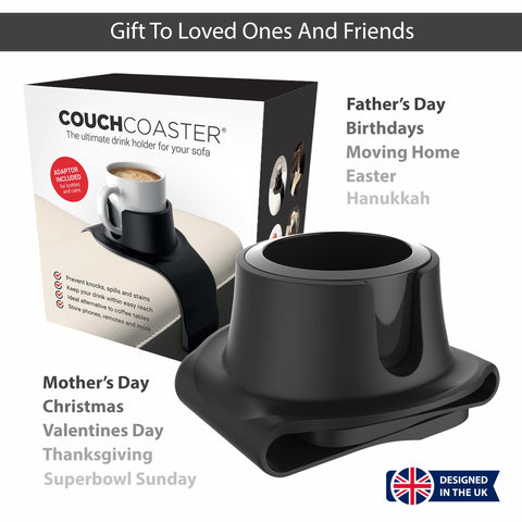 Hit Products CouchCoaster weighted silicone construction provides stability during use.