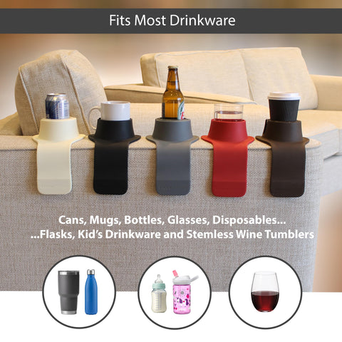 Hit Products CouchCoaster weighted silicone design stays stable during use.