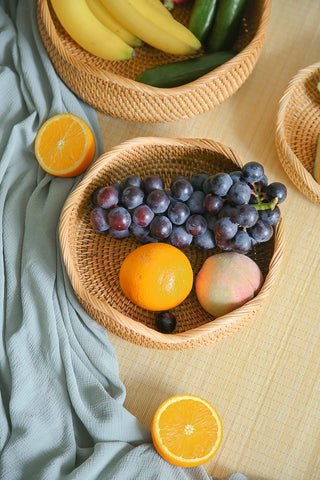 HITOMEN woven rattan decor kitchen adds rustic charm and practicality.