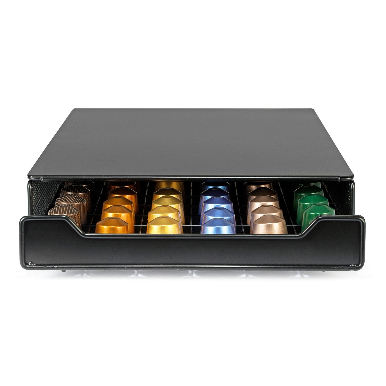 HiveNets capsule drawer organizer saves counter space while adding a sleek design.