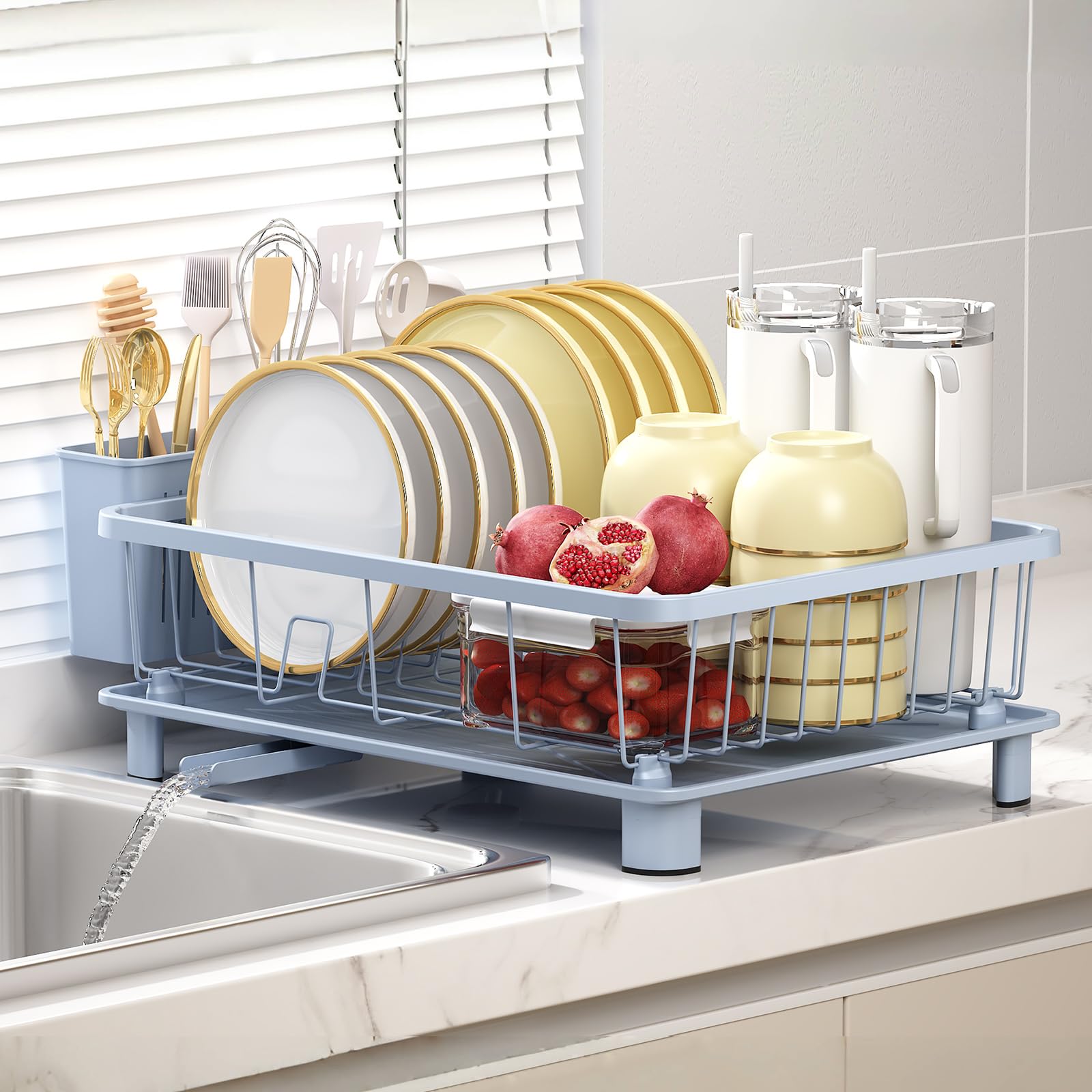 Hiviweer stylish blue design complements modern kitchen decor.