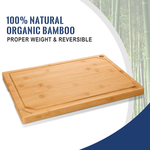 Hiware small board in bamboo for herbs, citrus, and pastry prep