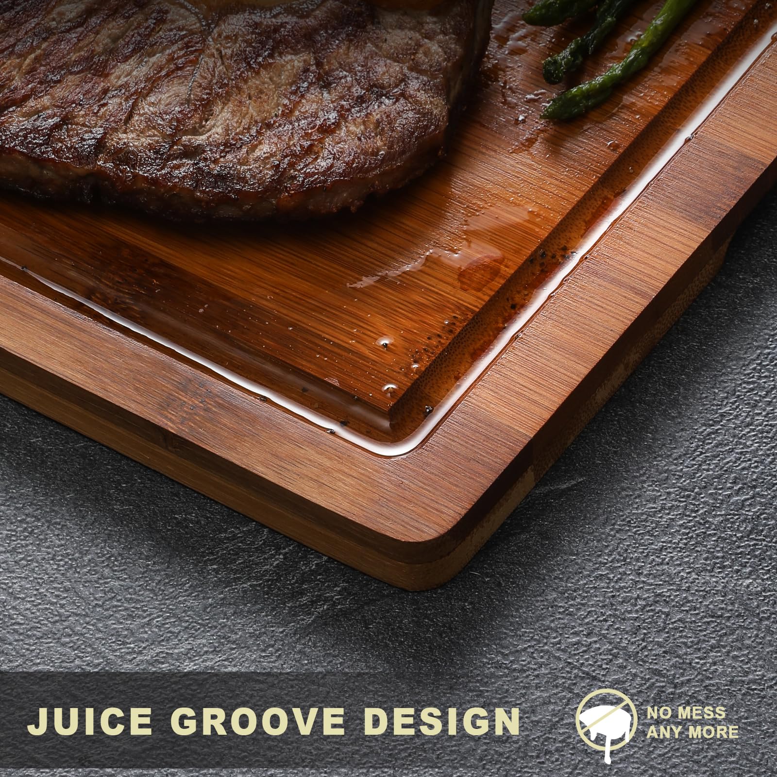 Hiware cutting board ideal for meat and vegetables prep and multi-item work.