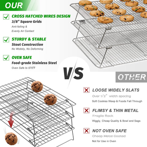 HIWARE half-sheet pan-fit rack ready for batch baking.