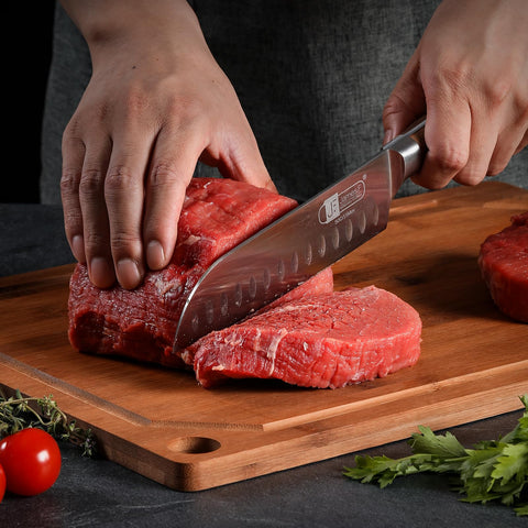 Hiware kitchen cutting board adds elegant, practical design to any counter.