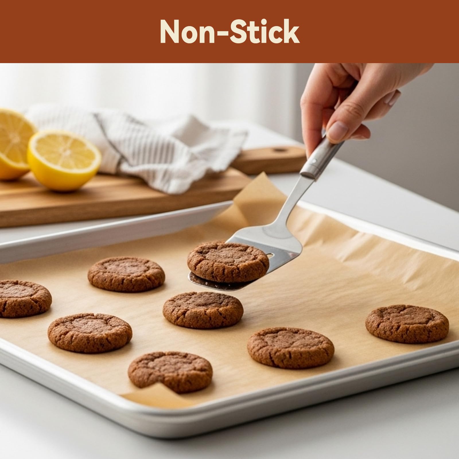 HIWARE kitchen multiuse parchment sheets suitable for baking and steaming