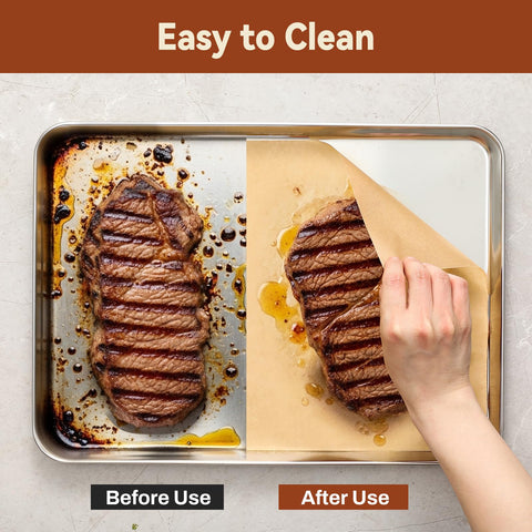 HIWARE non-stick parchment paper easy release for clean baking