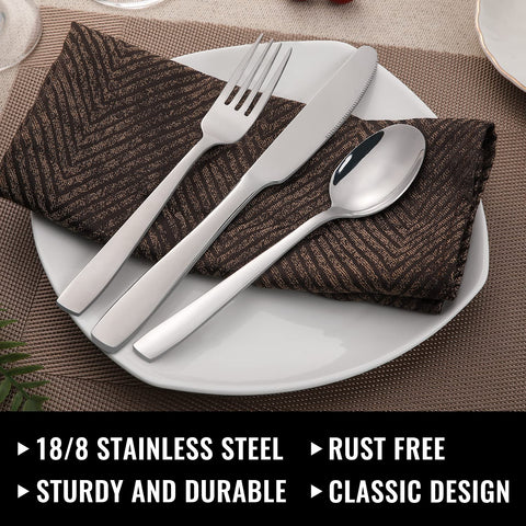 Hiware salad forks with polished finish for elegant table settings