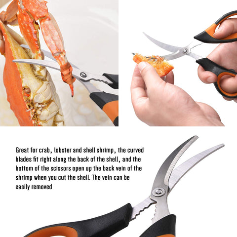 Hiware seafood tools displayed on table for stylish entertaining.