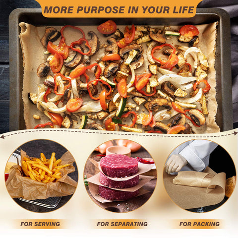 HIWARE silicone-coated parchment paper offers non-stick release and easy cleanup