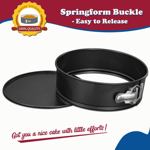 HIWARE upgraded springform buckle for smooth release and sturdy use.
