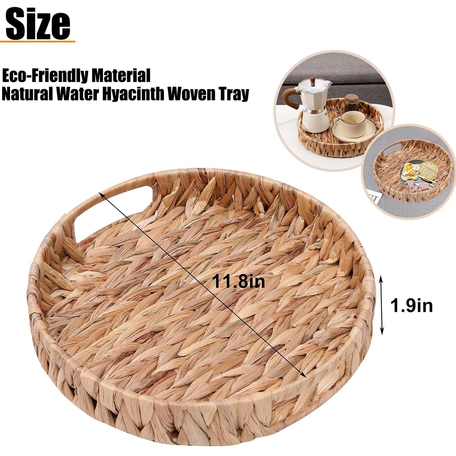 HJAYUXYO handmade tray with iron frame promises durability and ease of carry