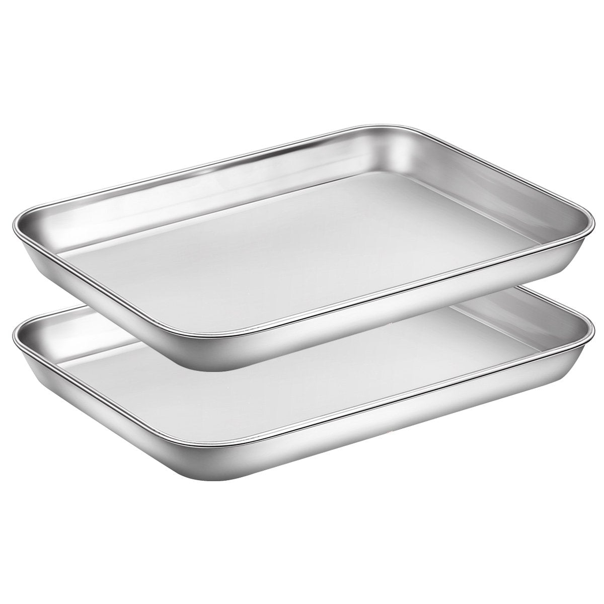 HKJ Chef baking sheets set of 2 durable kitchen pans for everyday use