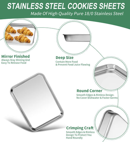 HKJ Chef oven tray sturdy construction resists warp during baking