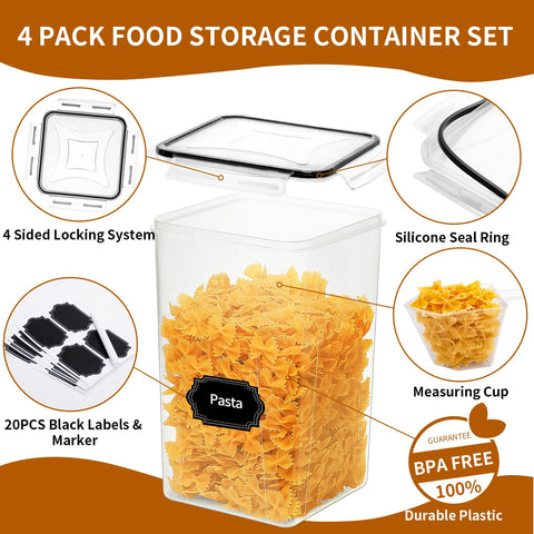 HKJ Chef stackable pantry storage on counter saves space and enhances order.