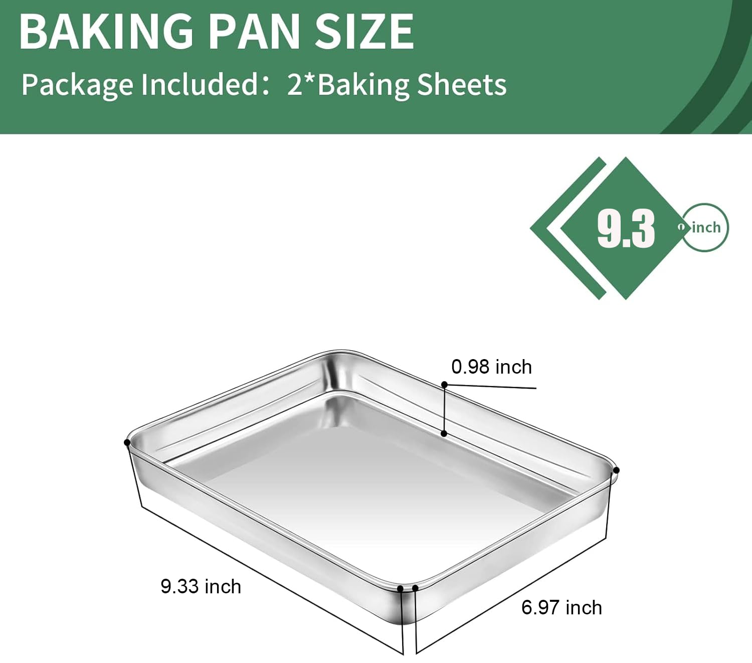 HKJ Chef stainless steel cookie pan with mirror finish and smooth release