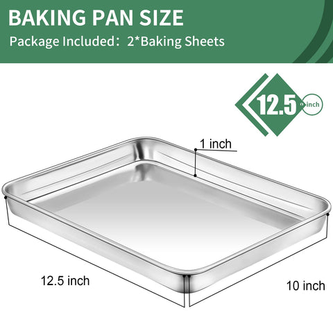 HKJ Chef cookie sheets closeup showing mirror finish for easy food release