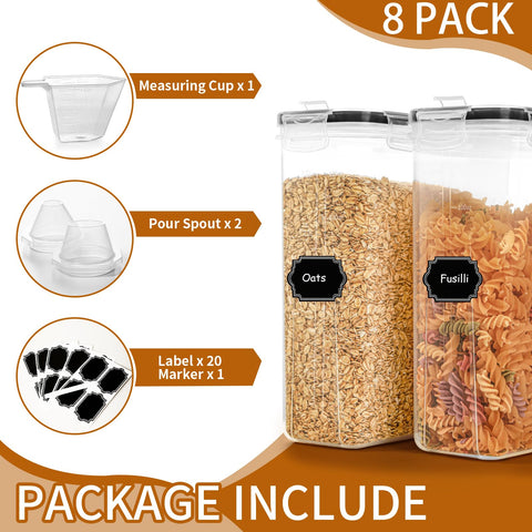 HKJ Chef transparent 4L container shows contents at a glance.
