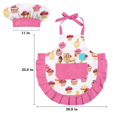 HKKDKTA kids apron baking gift set suits budding chefs.