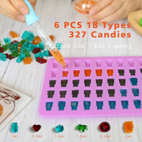 HKNMTT four droppers for precise filling of gummy molds