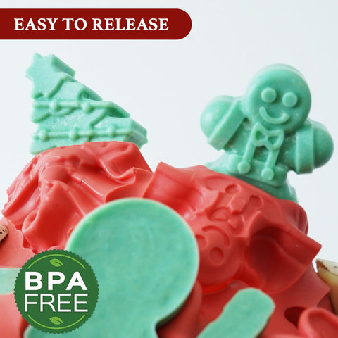 HKNMTT Christmas tree mold creates detailed treats and candles with easy release.