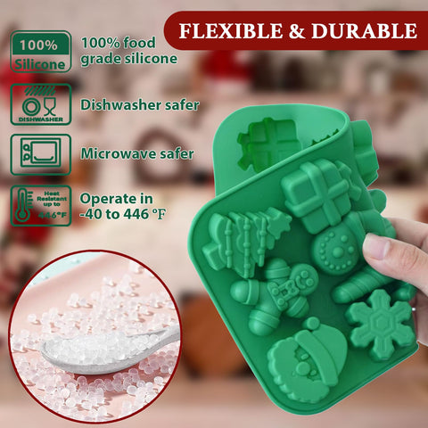 HKNMTT snowman mold ideal for homemade chocolates, soaps, or candles with flexible surface.