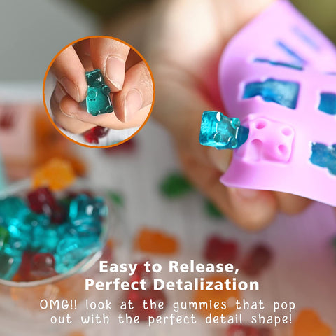 HKNMTT dishwasher-safe silicone molds for easy cleanup