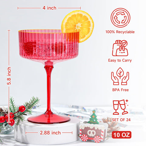 HKSZEH detachable stem martini glass for easy transport