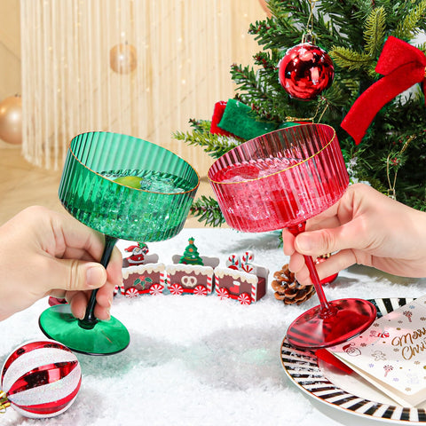 HKSZEH elegant green glass suitable for weddings, anniversaries, and special toasts.