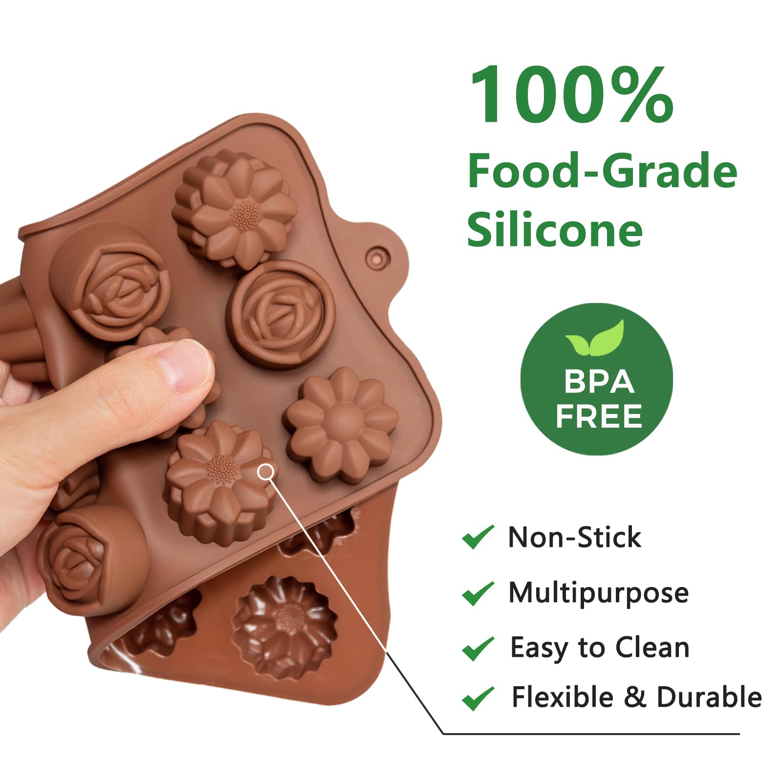 HKUCFTT star mold for candy and jelly treats with clean release.